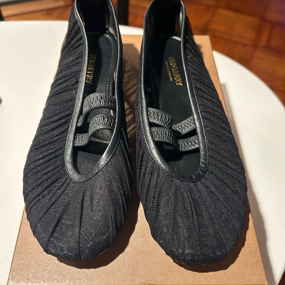 NWB RARE Auth BURBERRY "Grace" Ballerina Ruffled Tulle Mesh EUR38.5 - Picture 4 of 7